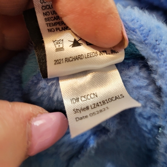 Blue Character Onesie with Hood Stitch Disney Sleeper M 8-10 - Picture 5 of 11